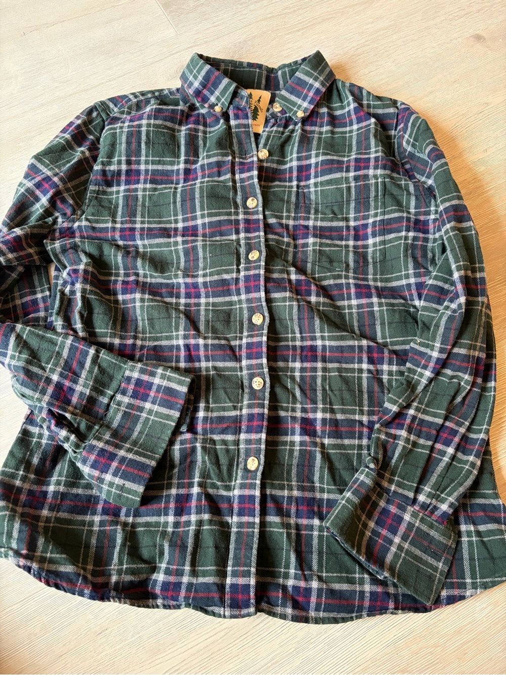 Kiel James Patrick Forest Green Plaid Button-Down Shirt
